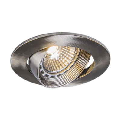 QAZQA Faretto da incasso Easy - Moderno - Metallo - Acciaio - Tondo Max. 1 x Watt