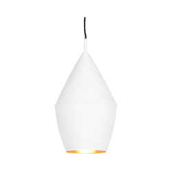 Lampada a sospensione depeche - Moderno - Alluminio - Bianco/Oro - Ovale Max. 1 x Watt - Qazqa en oferta