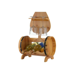 Cantinetta 3 Posti + 2 Slot Bicchieri Cm 35X51X21 Marrone - KASANOVA en oferta