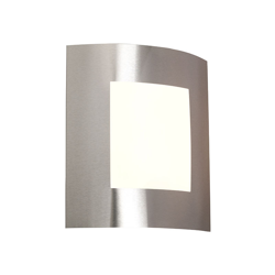 Applique emmerald - Moderno - Plastico,Acciaio inossidabile - Bianco/Acciaio - Allungato Max. 1 x Watt - Qazqa en oferta