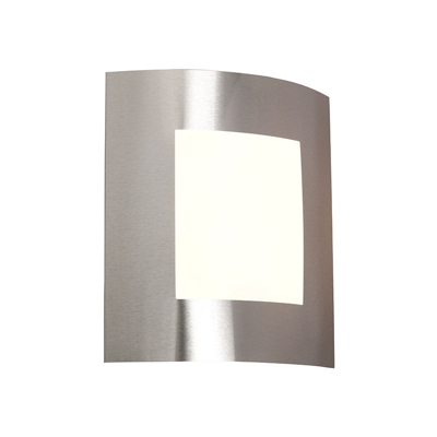 Applique emmerald - Moderno - Plastico,Acciaio inossidabile - Bianco/Acciaio - Allungato Max. 1 x Watt - Qazqa