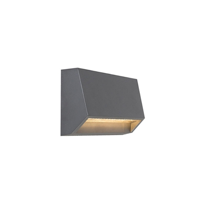 Applique sandstone - Moderno - Plastico - Grafite/Grigio - Allungato Non sostituibile Max. 1 x 3 Watt - Qazqa