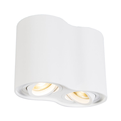 QAZQA Faretto rondoo up - Design - Acciaio - Bianco - Cilindro/Ovale Max. 2 x Watt precio