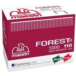 Punti metallici per fissatrice forest 110 mm10 conf 5000 pz en oferta