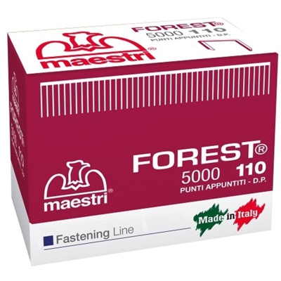 Punti metallici per fissatrice forest 110 mm10 conf 5000 pz