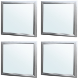 ECD Germany 4 x Pannello LED Ultra Sottile 12W 220-240V SMD 3014 30x30 cm Bianco Freddo 6000K 750 Lumen Plafoniera Incasso Luce Soffitto en oferta