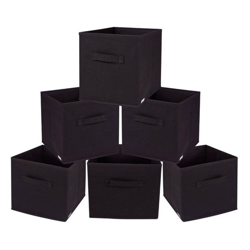 Mobili Rebecca - Rebecca Mobili Set 6 Contenitori Pieghevoli Scatole Marroni Tnt 28x26,5x26,5 precio