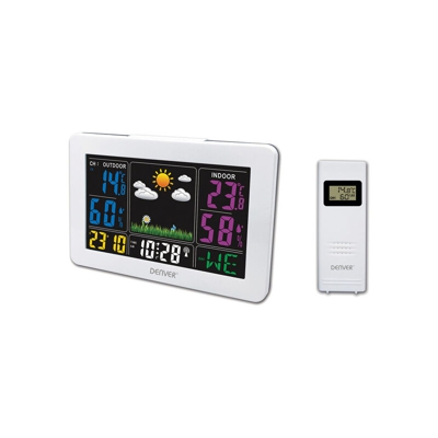 Stazione Meteorologica Multifunzione WS-540 Bianco - Denver Electronics