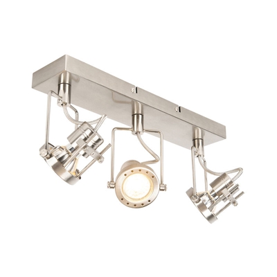 QAZQA Faretto suplux - Industriale - Acciaio - Acciaio - Oblungo Max. 3 x Watt