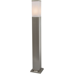 Palo da terrazza malios - Moderno - Plastico,Acciaio inossidabile - Bianco/Acciaio - Allungato/Oblungo Max. 1 x Watt - Qazqa precio