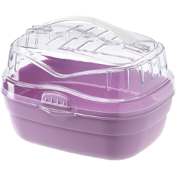 ALADINO SMALL Trasportino per criceti. Variante ALADINO SMALL - Misure: 20 x 16 x h 13,5 cm - Viola - Ferplast características