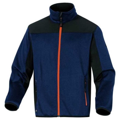 Delta Plus - Cardigan Deltaplus Beaver Blu/Orange Con Zip Tg. Xxl Chiusura Antifreddo