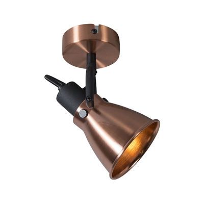 QAZQA Lampada da soffitto/parete jos - Classico - Metallo - Rame - Tondo Max. 1 x Watt