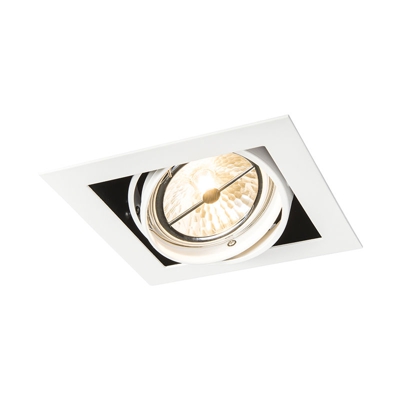 QAZQA Faretto da incasso grande oneon - Design - Acciaio - Bianco - Quadrato Max. 1 x Watt