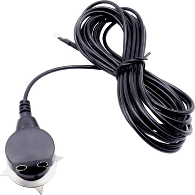 Quadrios Cavo di messa a terra ESD 3.60 m Morsetto a vite, Connettore a pressione 10 mm, Collegamento capocorda ad anel
