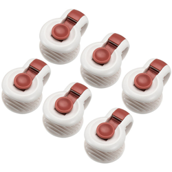 Rosso A0396 clip di fissaggio trapunta antitraccia 6 pz - ASUPERMALL en oferta