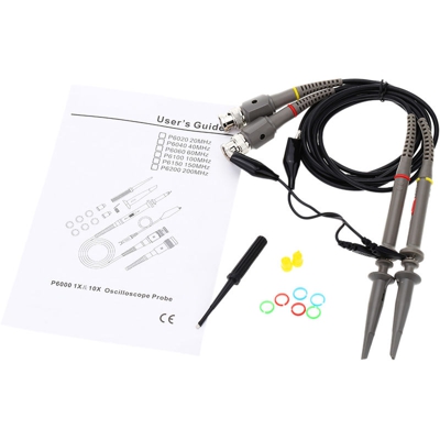 P6060 60MHZ X10 X1 sonda dell'oscilloscopio Probe Kit Oscilloprobe oscilloscopio Sonde - ASUPERMALL