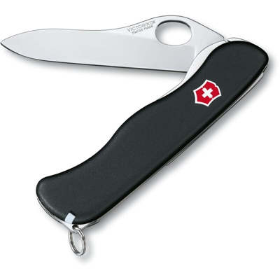 Coltellino svizzero Victorinox Sentinel One Mano 1.0.8413.M3 nero con 4 funzioni Include una lama grande con chiusura a una mano