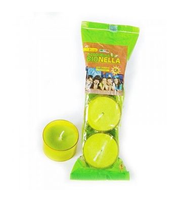 Lumini in Plastica 3pz alla Citronella ed Oli Essenziali Bio Antizanzare candela - PERAGASHOP
