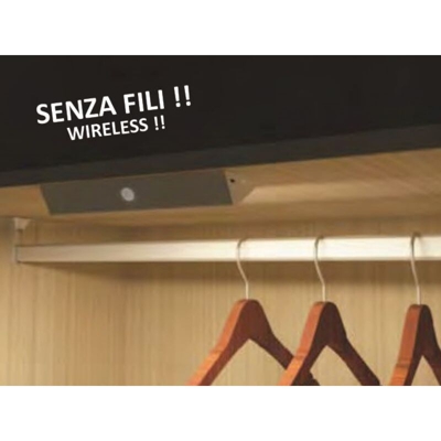 Lampada Led Per Armadi Ricaricabile Con Sensore Pir - LAMPOLIGHTING