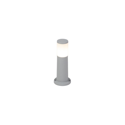 Palo da giardino amelia - Moderno - Plastico - Grigio - Oblungo E27 Max. 1 x 6 Watt - Qazqa