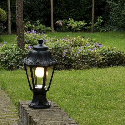 Lanterna anna - Classico - Plastico - Nero - Alltri Max. 1 x Watt - Qazqa