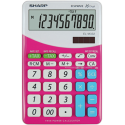 EL-M332 calcolatrice Desktop Calcolatrice finanziaria Rosa - Sharp características