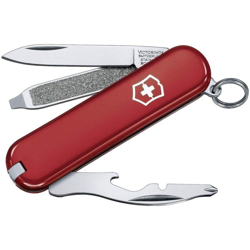 Coltello tascabile svizzero Victorinox Il Rally 0.6163 ha 9 funzioni rosse e pesa 18 grammi precio