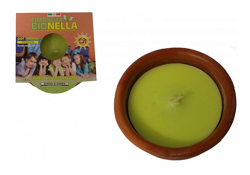GIARA IN TERRACOTTA Antizanzare CANDELA Fiamma ALLA CITRONELLA ED OLI ESSENZIALI - PERAGASHOP características