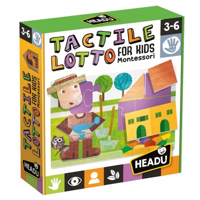 TACTILE LOTTO FOR KIDS MONTESSORI GIOCHI BAMBINI APPRENDIMENTO CRESCITA - Headu