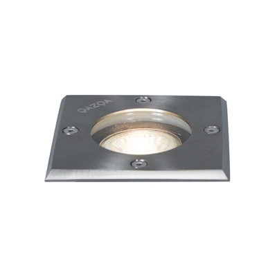 Faretto da incasso da terra basic - Moderno - Vetro,Acciaio inossidabile - Acciaio - Quadrato Max. 1 x Watt - Qazqa