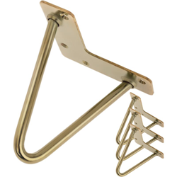 Gambe Piedini da tavolo per mobili e scrivania in acciaio 2 bacchette 15 cm rame 4-pack - Primematik en oferta