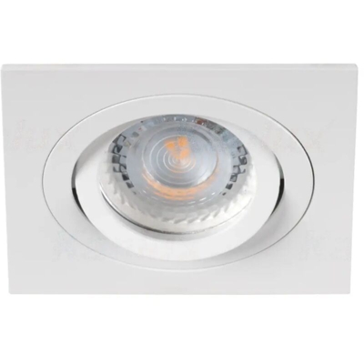 Kanlux - faretto incasso alluminio 1 luce CE GX5,3 IP20 bianco interno orientabile kan 19454