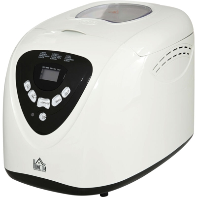 Macchina per il Pane 12 Programmi 600W, Timer 13 Ore, Antiaderente - Homcom