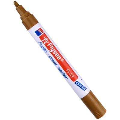 Asupermall - Brown FGF-53 Flysea Tile Beauty Joint Pen, penna per decontaminazione gap per piastrelle (con 1 punta obliqua di ricambio)