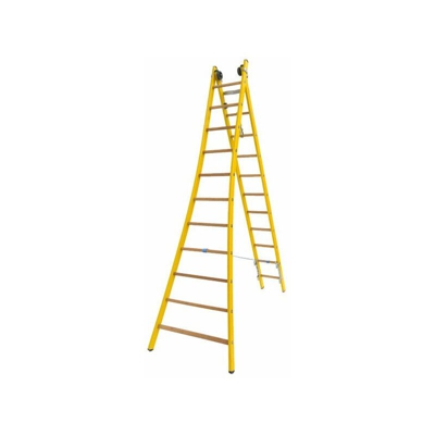 C. Altezza massima di lavoro in posizione scala semplice : 5.90m - posizione scala doppia : 3.90m - SCALA EXPERT