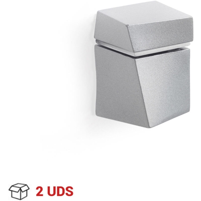 2 Reggimensola regolabile per vetro e legno, in Zama, Cromato Satinato. Marchio REI