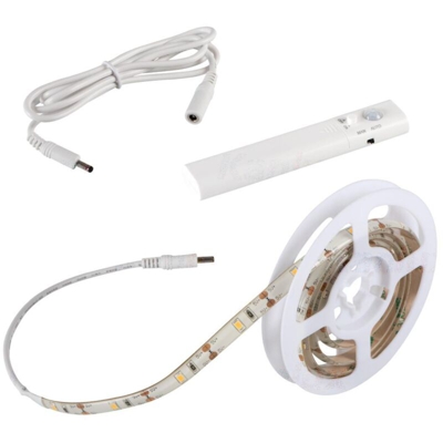 kit striscia led sensore movimento armadio 1 mt CE IP20 bianco caldo interno kan 26323 - KANLUX