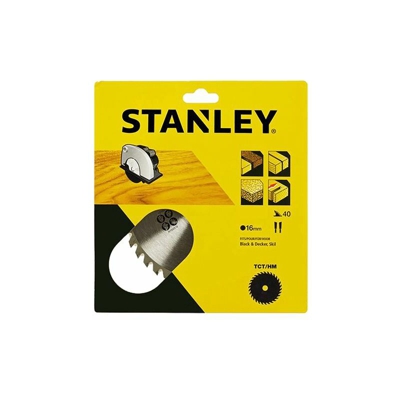 Stanley - LAMA PER SEGA CIRCOLARE 'DENTI MEDI' ø 170 mm - foro 16 mm