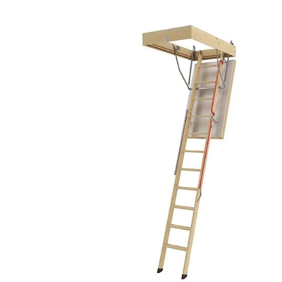 Scala Expert - C. Scala retrattile in legno - Altezza soffitto massima 3.05m - Dimensioni foro : 60x140cm