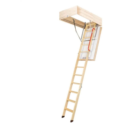 Scala Expert - A. Scala retrattile in legno - Dimensioni del foro : 70x130cm