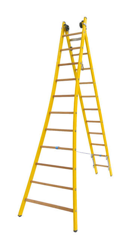 D. Altezza massima di lavoro in posizione scala semplice : 6.90m - posizione scala doppia : 4.40m - SCALA EXPERT precio