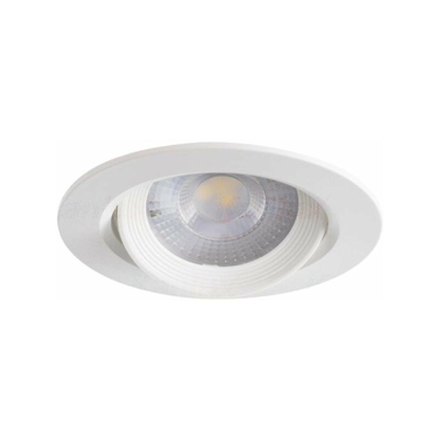 Kanlux - faretto incasso led 220-240 volt 5 watt 75 mm CE bianco bianco caldo interno orientabile tondo kan 28251