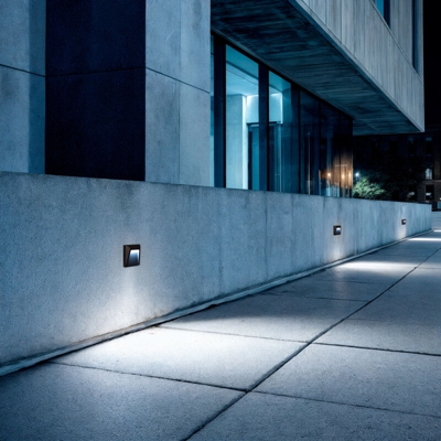 Segnapasso LED da Superficie Clover IP65 1.5W Grigio Bianco Freddo 6000K - LEDKIA