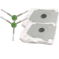 Asupermall - irobot i7 i7 + E5 E6 sacchetto per la polvere R374 * 2 + spazzola laterale R338 * 2 características