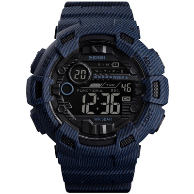 SKMEI 1472 Analogico Digitale vigilanza luminosa esterna Sport Watch Uomini Orologio Digitale 5bar impermeabile Sveglia cowboy militari orologi di