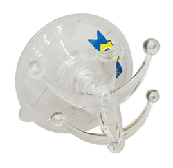 EAC - Gancio Ventosa in Abs con Leva Super Bianco Trasparente en oferta