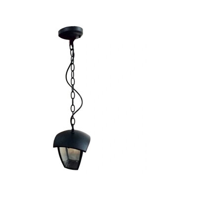 lampada da giardino a soffitto con catena 1 luce 220-240 volt CE E27 IP44 nero tec 612623 - V-TAC
