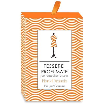 Boujoir Couture BC51 - 2 Tessere Profumate per Armadi e Cassetti - Fiori D'Arancio - AMBIENTE & PROFUMI