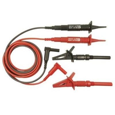 Cliff CIH3007 KIT puntali di sicurezza [Spina 4 mm - Sonda] 1.50 m Rosso, Nero